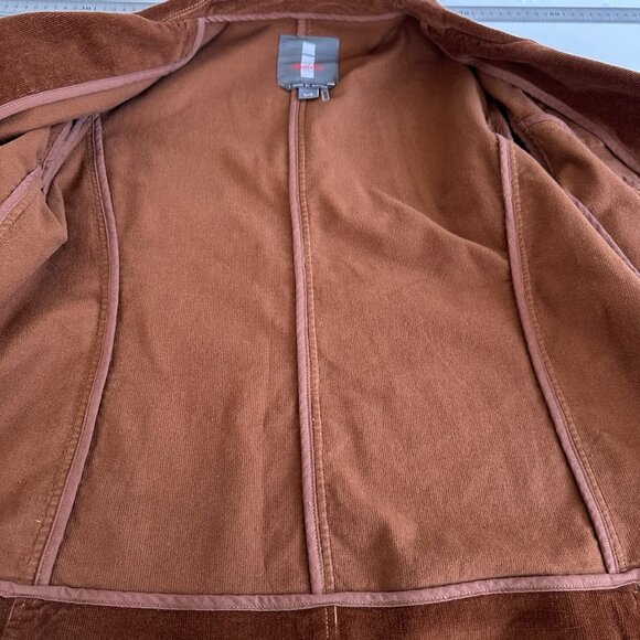 I Jeans by Buffalo Corduroy Blazer Tanya L Brown Elbow Patch Equestrian Academia - Picture 15 of 16